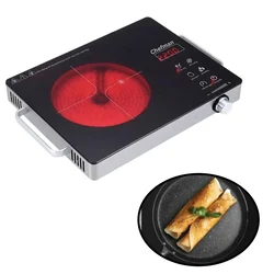 Chefman Premium Infrared Induction Stove with Touch Buttons for Precision Cooking ,2200W 