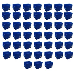 Avsar 200 x 125 x 100 mm FPO Blue Storage Bin, Premium HDPE Material (Bin-15) - Pack of 45