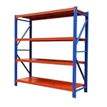 Alija 200 x 60 x 200 cm 4 Layers CRC Sheet Warehouse Rack, Load Capacity 350 Kg Each Shelf (Set of 1)