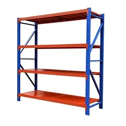 Alija 200 x 60 x 200 cm 4 Layers CRC Sheet Warehouse Rack, Load Capacity 350 Kg Each Shelf (Set of 1)