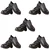 Hot Life Pack of 5, 10, 25 PVC Sole Leather Safety Shoe with Steel Toe Cap for Automotive, Mining, Constructions(Pack-5 pairs,Size-6)
