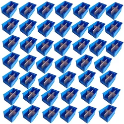 Avsar 200 x 125 x 100 mm FPO Blue Storage Bin with Vertical & Horizontal Partition, HDPE Material (Bin-15) - Pack of 45