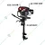 MECSTROKE Outboard Motor, 7HP 196CC 4 Stroke Inflatable Fishing/Outboard Boat Machine with Air Cooling CDI System