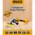 INGCO 20V 150 mm Lithium-Ion Cordless Angle Polisher 2800 RPM Without Battery & Charger (APLI2001)