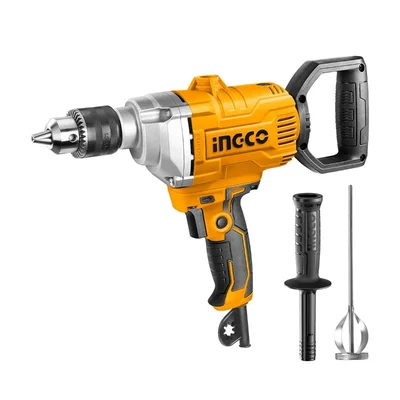 Ingco 1100 Watt 2 In 1 Drill Cum Mixer with Forward/Reverse Function & Suitable for Mixing Cement, Paint (MX11008)