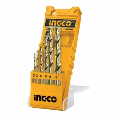 Ingco 6 Pcs Metal Drill Bits Set 2mm, 3mm, 4mm, 5mm, 6mm, 8mm With Plastic Box (AKD1055)
