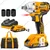 Ingco 20V Cordless Impact Wrench with Led, Battery, Charger & Accessories, Max. Torque 300 N.m (CIWLI2001)