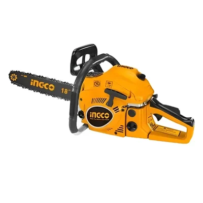 Ingco Heavy Duty 46-cc Petrol Chainsaw with 18 inch Guide Bar | Used for Landscaping and Cutting | GCS5451811