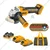 INGCO 100mm 20V Cordless Angle Grinder with 10 Pcs Metal Cutting Disc, Battery, Charger & Accessories, 8500 RPM (CAGLI2010082)