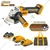 INGCO 100mm 20V Cordless Angle Grinder with 10 Pcs Metal Cutting Disc, Battery, Charger & Accessories, 8500 RPM (CAGLI2010082)