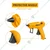 INGCO 20W (100W) Glue Gun with 2 Pcs 150 mm Glue Sticks (GG148)