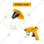 INGCO 20W (100W) Glue Gun with 2 Pcs 150 mm Glue Sticks (GG148)
