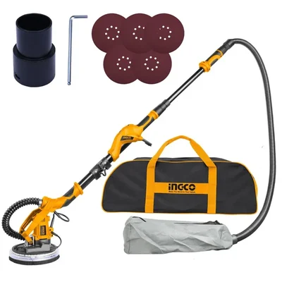 INGCO 1050 Watt Drywall Sander Machine with Auto Dust Collection Storage Bag (DWS10501)