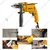 INGCO 108 Pcs Tool Kit with 12 V Li-ion Cordless Drill & Impact Drill 13 mm (HKTHP11081)