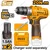 Ingco 10 mm 12V Cordless Drill With Battery & Accessories, 1500 RPM (CDLI12202)