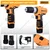 INGCO 10 mm 12V Lithium-Ion Cordless Impact Drill With Battery, Charger & Drill Bits, 15000 RPM  (CIDLI1232)