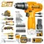 Ingco 10 mm 12V Ingco Lithium-Ion Cordless Drill Driver with 89 Pcs Household TOOLS SET (HKTHP10891)