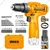 Ingco 10 mm 12V Ingco Lithium-Ion Cordless Drill Driver with 89 Pcs Household TOOLS SET (HKTHP10891)