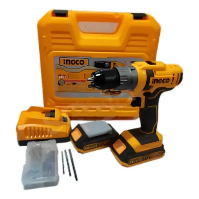 INGCO 10 mm Lithium-ion Impact Drill With Battery, Charger and Accessories (CIDLI201452)