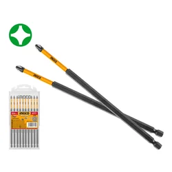 Ingco 10 Pcs 150 mm Impact Screwdriver Bit Set (SDBIM11PH263)