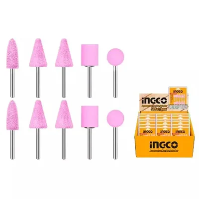 Ingco 10 Pcs Accessories Set for Die Grinder and Mini Grinder (AKB1012)