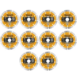 Ingco 110x20 mm Dry Diamond Disc With Metal Box (DMD011102M) - Pack Of 10 Pcs.