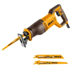 INGCO 115 mm 750 W Reciprocating Saw With 2 Pcs Blade, 900-3300 RPM (RS7508)