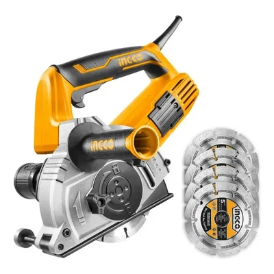 INGCO 125 mm 1500 W Electric Wall Chaser Machine with Accessories (WLC15008)