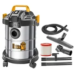 Ingco 12L, 16 KPa, 800 W Wet & Dry Vacuum Cleaner With Accessories(VC14122)