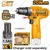 Ingco 12 V 10 mm Lithium-Ion Cordless Drill with Battery and Accessories, 750 RPM (CDLI12422)
