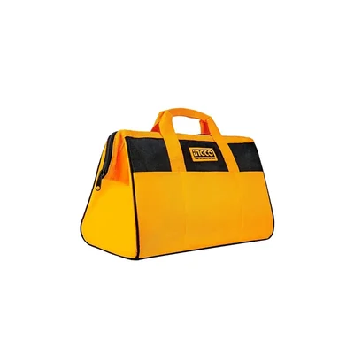 Ingco 13 Inch Tool Bag, Tool Storage Bag with 6 Pockets Outside, Waterproof for Construction Carpentry Gardening (HTBG281328 )