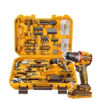 Ingco 13mm 20V Cordless 66Nm Torque, Metal Chuck Impact Drill Machine With Battery, Charger & 166 Pcs Accessories Set (HKTHP41662)