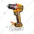 Ingco 13mm 20V Compact Brushless Cordless Metal Chuck Drill With Cr-V Bits, 0-500/0-2000 RPM (CDLI205581)