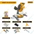 Ingco 210 mm 1400 Watt Mitre Saw With Accessories, 5000 RPM (BMS14007)