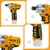 Ingco 12V 6.35 mm (1/4") Lithium-Ion Cordless Impact Driver With Battery & Accessories, 2800 BPM (CIRLI12015)