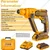 Ingco 16 mm 20V Li-Ion Cordless Rotary Hammer Drill With Battery, Charger & Drill Bits, 850 RPM (CRHLI201681) 