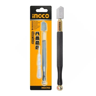 INGCO 178 mm Glass Cutter With 3 pcs Oil Suction Pipe (HGCT03)