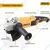 Ingco 180 mm 2000 Watt Angle Grinder With Accessories, 8450 RPM (AG200018)
