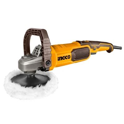 Ingco 180mm 1400 Watt M14 Spindle, 7-Speed Polisher For Car, Marble, Floor, Furniture, 1500-3600 RPM (AP140016)