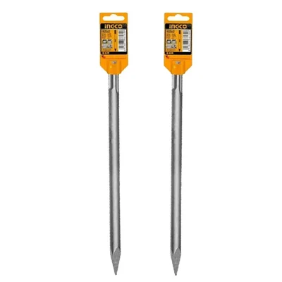 Ingco 18 x 400 mm SDS Max Pointed Chisel, DBC0214001 (Pack Of 2)