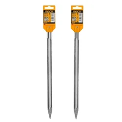 Ingco 18 x 400 mm SDS Max Pointed Chisel, DBC0214001 (Pack Of 2)