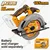 Ingco 185 mm 20V Lithium-Ion Cordless Circular Saw with Cutting Blade, 4800 RPM (CSLI1851)