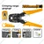 Ingco 200 mm (8 Inch) Modular Plug Crimper (HMPC1468P)