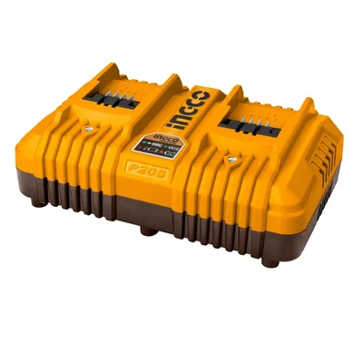 Ingco P20S 20V 2-Slots Fast Intelligent Charger (FCLI2034)