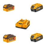 Ingco 2 pcs 4Ah and 5Ah Battery with 1 4Ah Single Battery Charger
