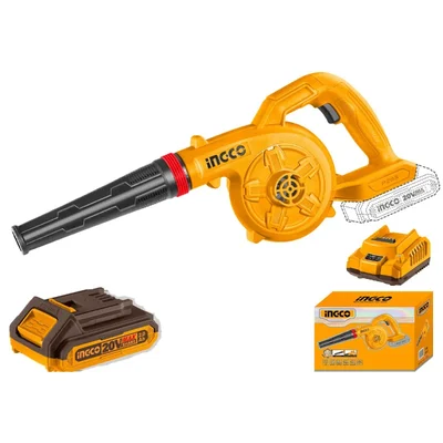 Ingco 20V Cordless Air Blower With Battery & Charger, 18000 RPM (CABLI200281) 