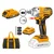 Ingco 20V 1/2" Lithium-Ion Cordless Impact Driver & Wrench with Accessories, 2300 RPM (CIWLI20208)