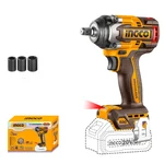 Ingco 1/2" 20V Lithium-Ion Cordless Impact Wrench With Variable Speed Function & Socket Set, Max. Torque 500 N.m (CIWLI20501)