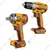 Ingco 20V Cordless Combo 13 mm (1/2") Impact Wrench & 10 mm Cordless Drill With Battery, Charger & Accessories Set (CKLI20271)