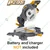 Ingco 210 mm (8 Inch) 20V Lithium-Ion Mitre Saw, 3000 RPM (CMS2001)